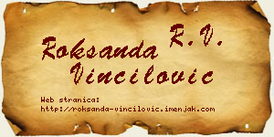 Roksanda Vinčilović vizit kartica